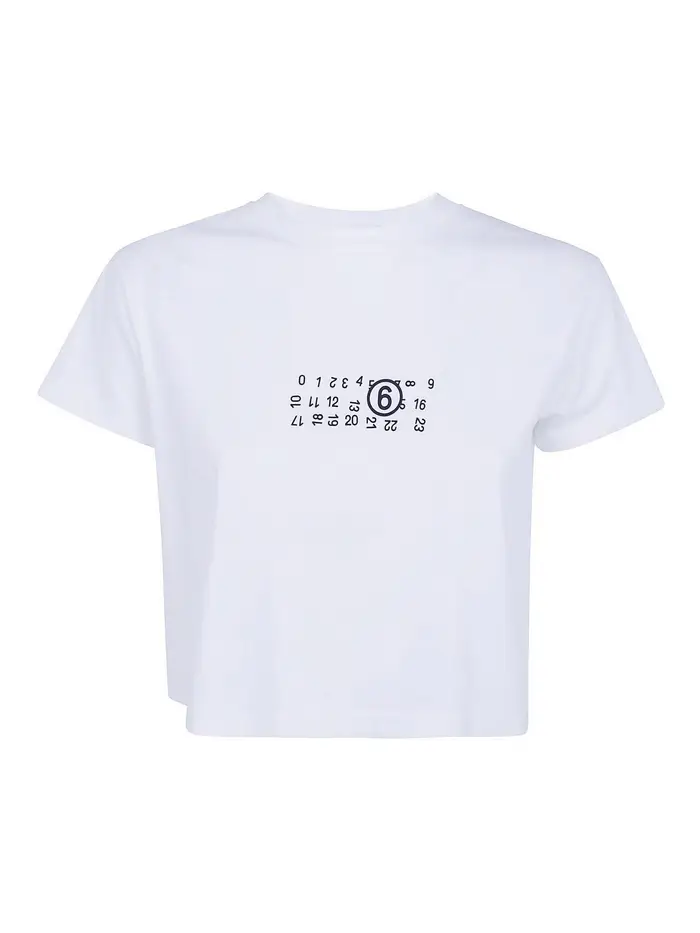 T-shirt corta basic Bianco