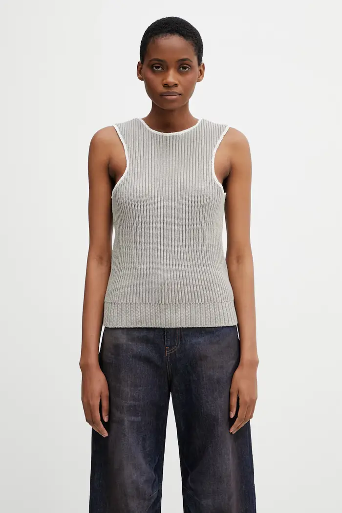 top da donna Grigio