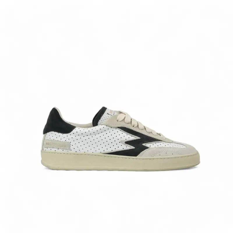 MOACONCEPT Sneaker Club Bianca Logo nero Donna