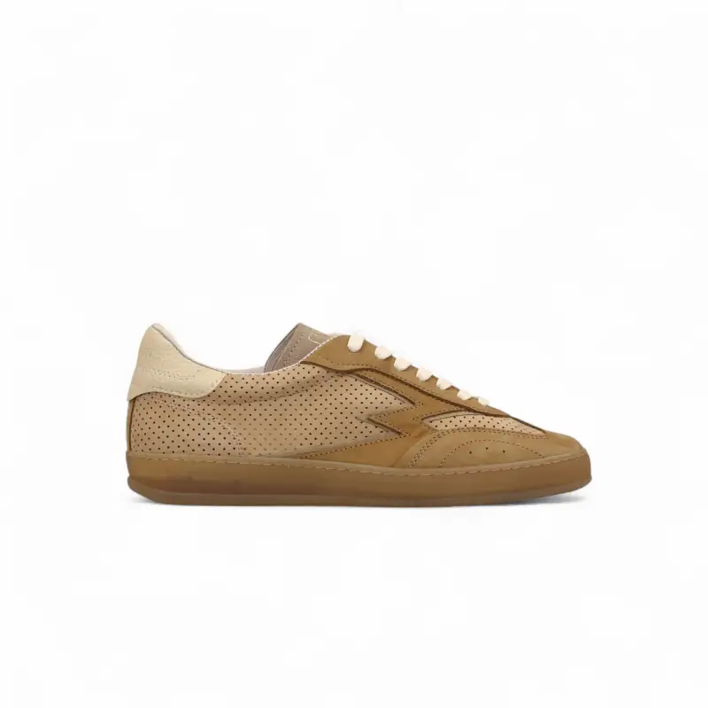 MOACONCEPT Sneaker Club Caramello Pelle Traforata