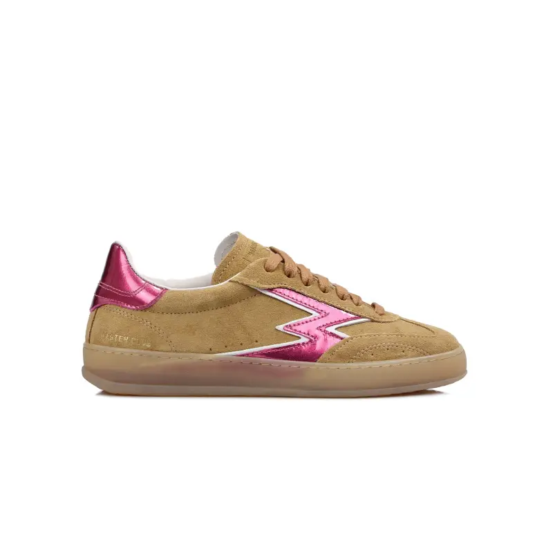 MOACONCEPT Sneaker Club logo laminato rosa