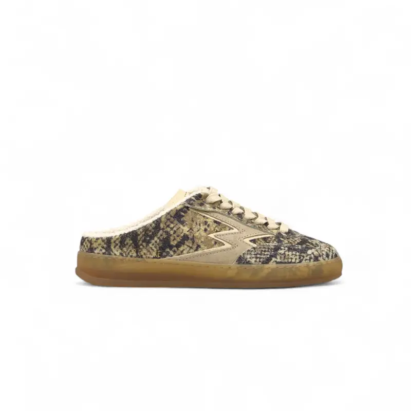 MOACONCEPT Sneaker Club Mule Suede Stampa Snake