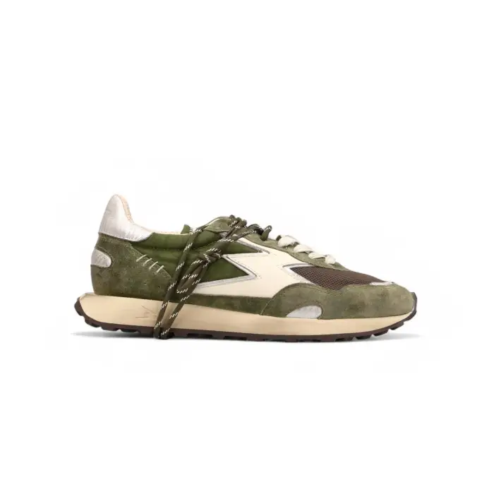 MOACONCEPT SNEAKER HYPE VERDE MILITARE E SILVER