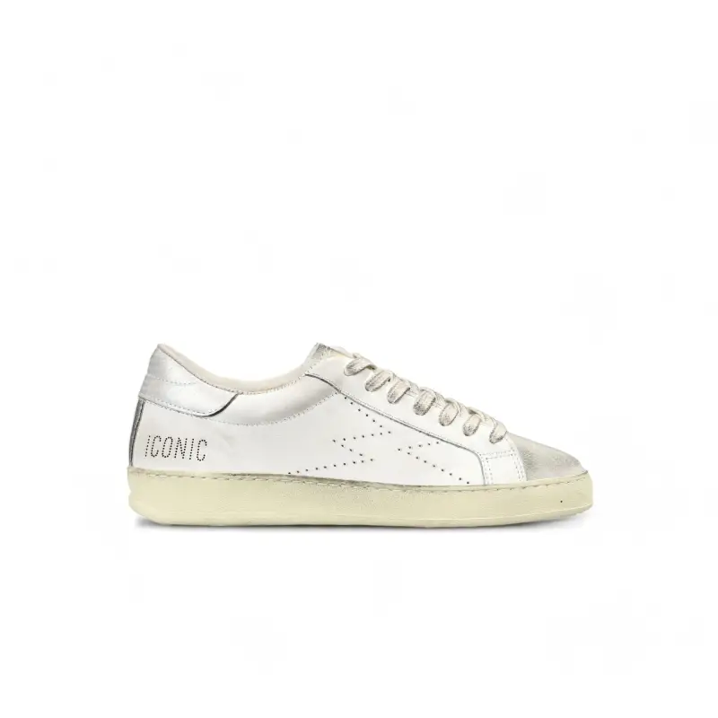 MOACONCEPT Sneaker Iconic Bianco Logo Perforato uomo