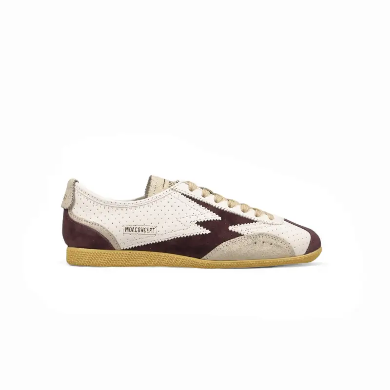 MOACONCEPT Sneaker Ikigai Off White E Bordeaux