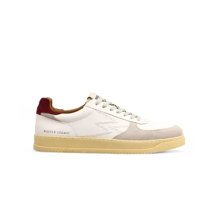 MOACONCEPT Sneaker Legacy logo Ricamato dettagli bordeaux