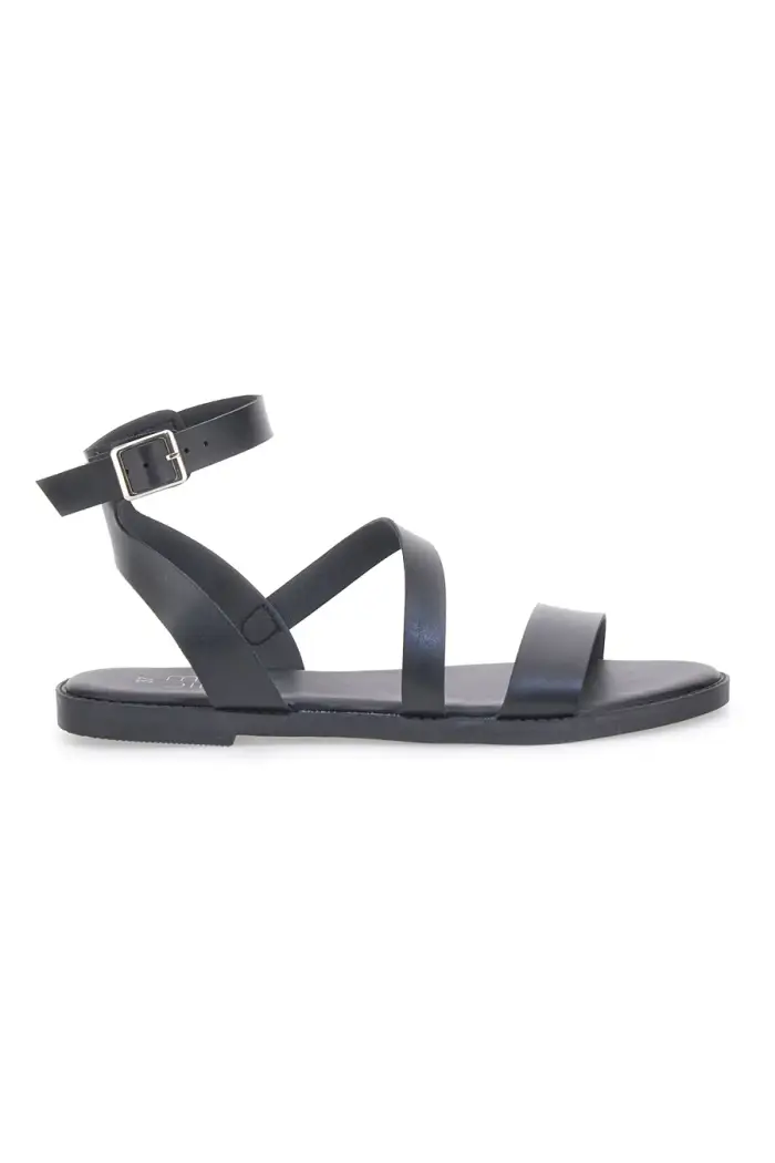 Sandali neri con cinturino alla caviglia MON DIEU PREA440 [NERO]