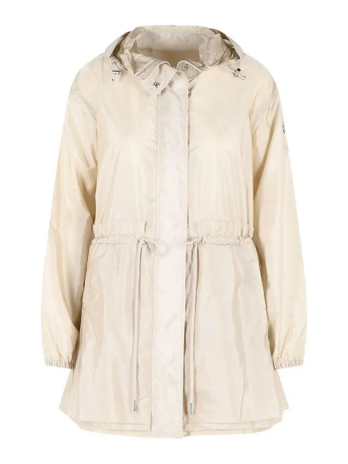 Moncler Giacca in poliammide color crema Weteau