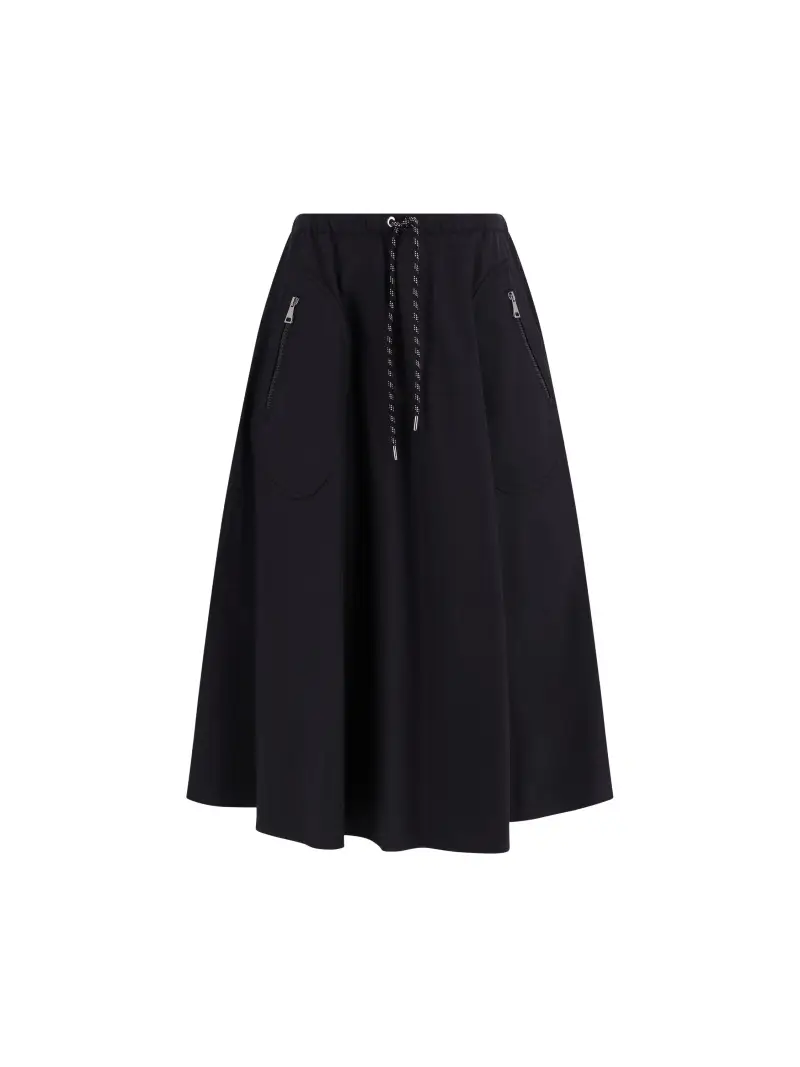 MONCLER Gonna In Misto Cotone BLU