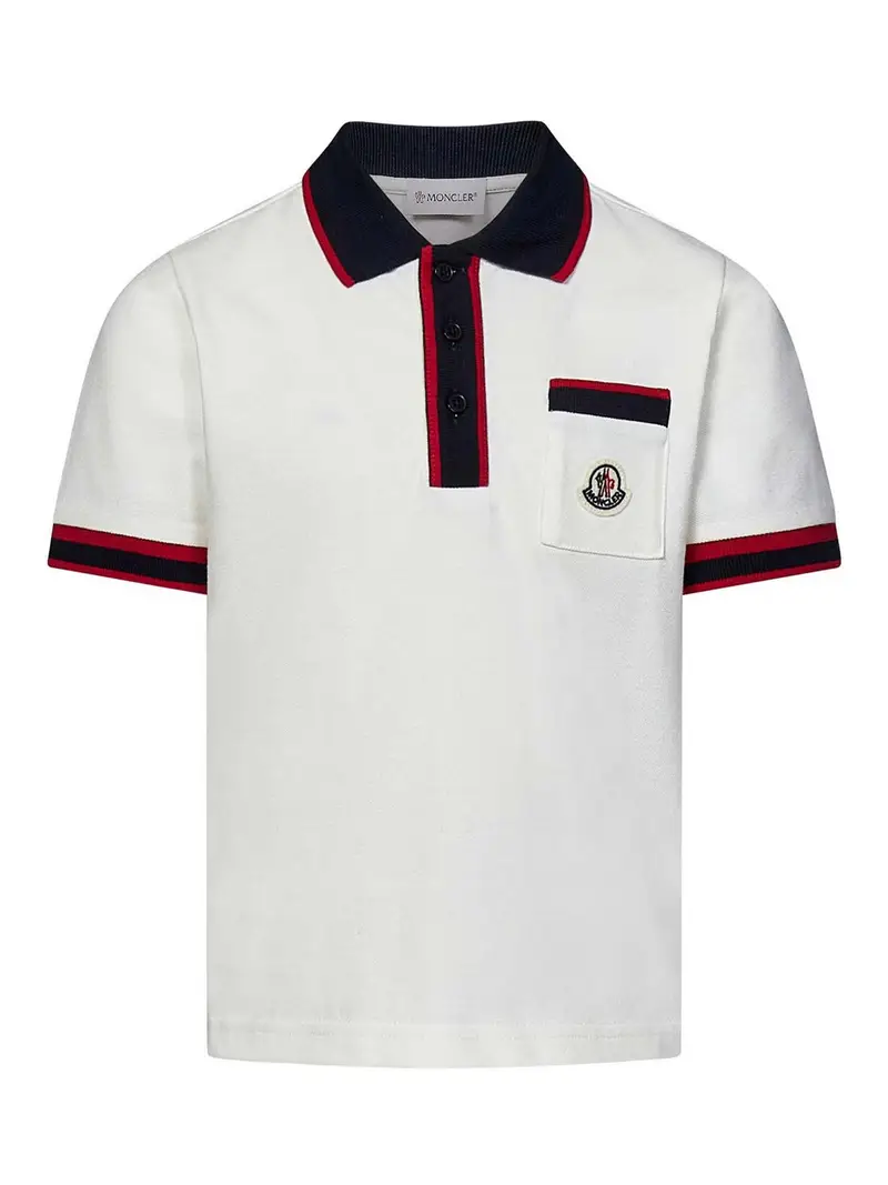 MONCLER JR Polo Bambino Bianco 4891085