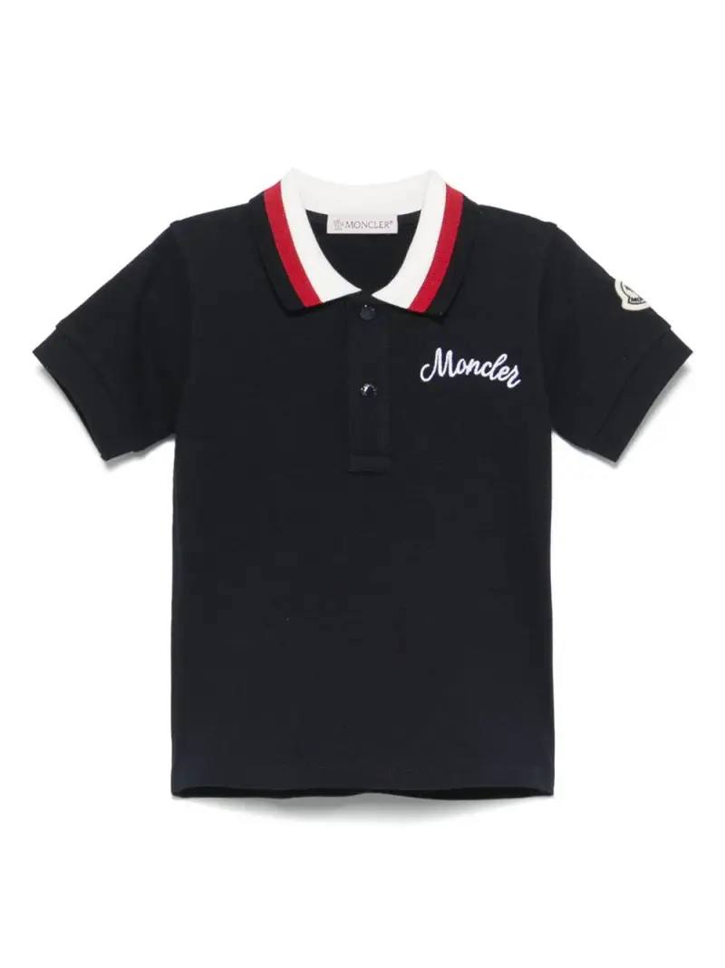 MONCLER KIDS Polo Neonato Blu 2530439