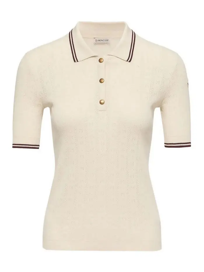 Moncler Polo a maniche corte Bianco