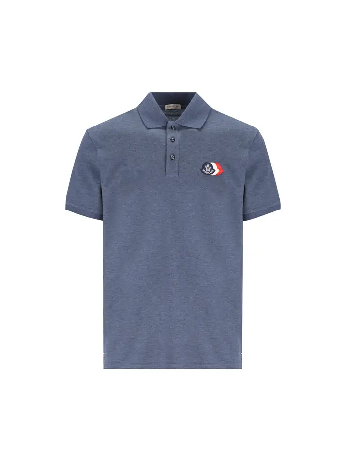 Polo realizzata in cotone BLU