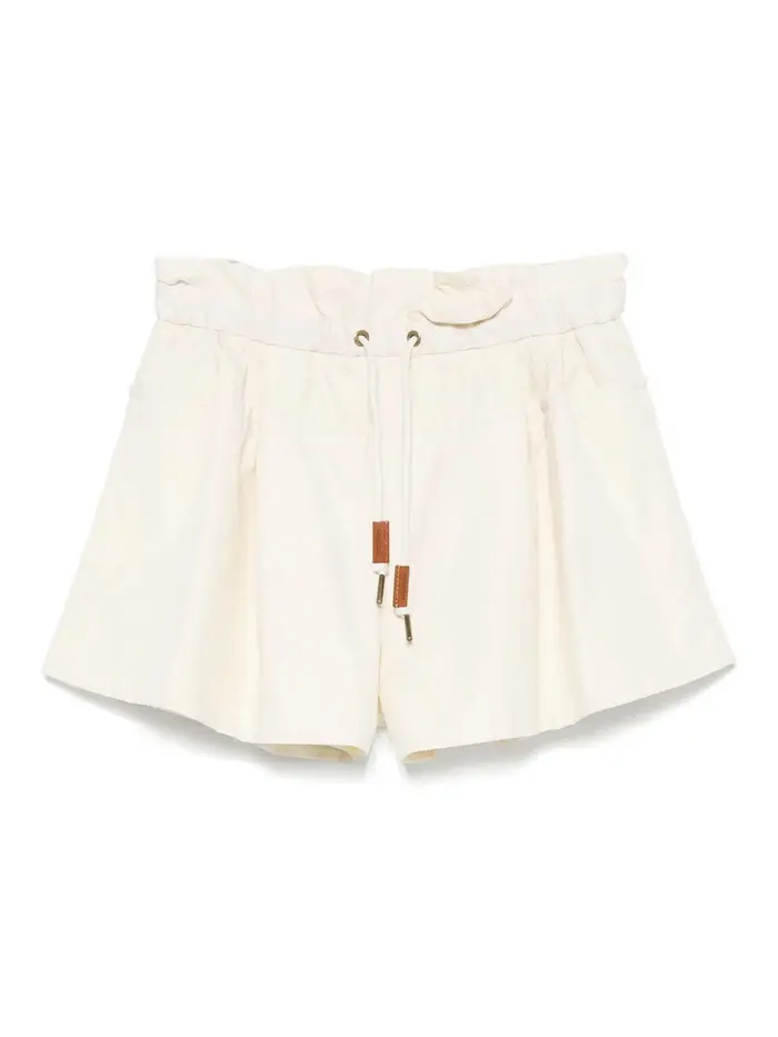 Moncler Shorts a vita corse Beige