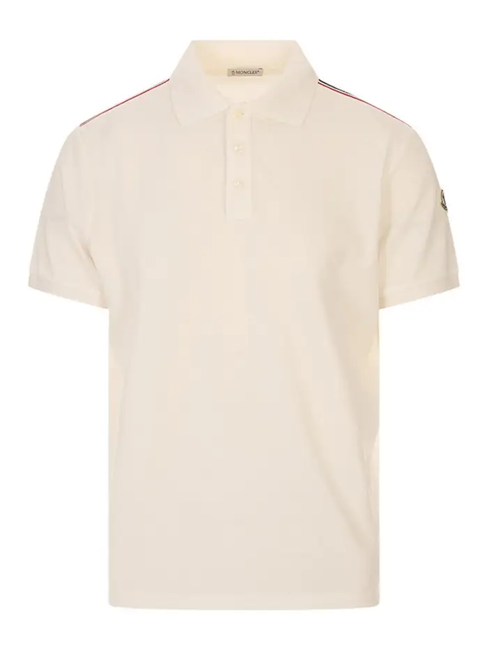 Moncler SS Polo Bianco