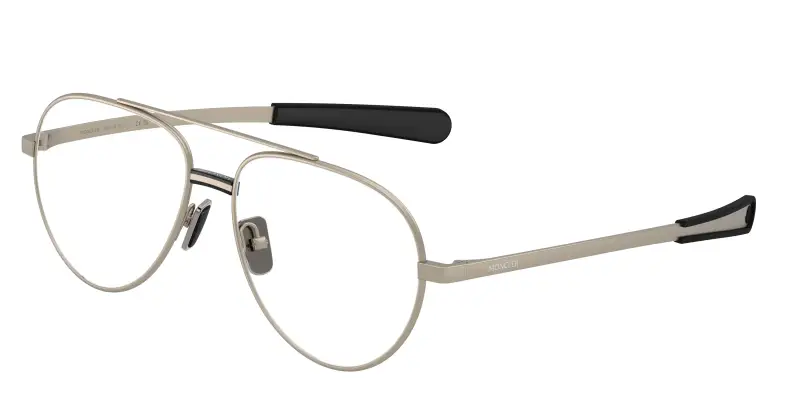 Moncler Unisex ME1008 1003 Montature da vista Metallo Bronzo Trasparente Pilot Normale