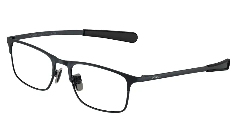 Moncler Unisex ME1014 1017 Montature da vista Metallo Blu Trasparente Squadrata Normale