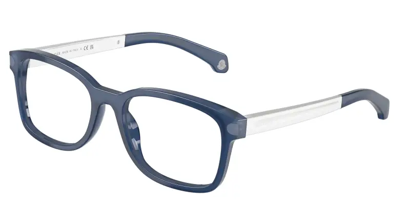 Moncler Unisex ME2006 3014 Montature da vista Acetato Blu Trasparente Pillow Normale