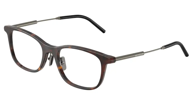 Moncler Unisex ME2013D 3002 Montature da vista Acetato Tartaruga Trasparente Pillow Normale