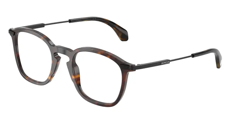 Moncler Unisex ME2017 3002 Montature da vista Acetato Tartaruga Trasparente Geometrica Normale