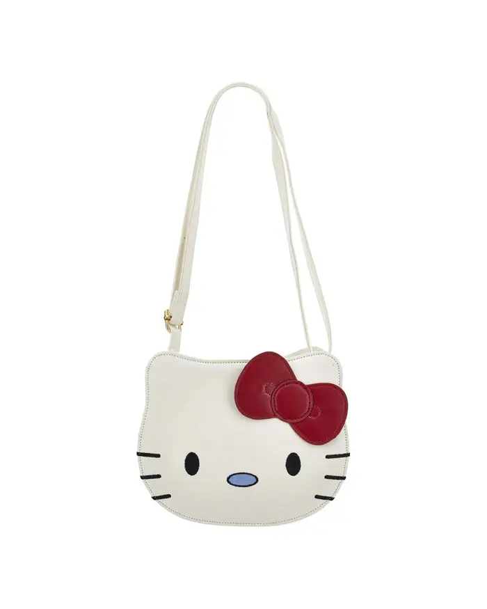 Monnalisa Borsa X Hello Kitty bianca a tracolla