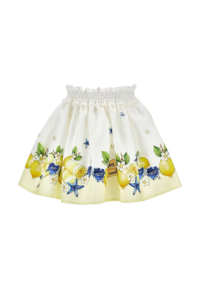 monnalisa Gonna Bambina 11G705RU_7625 WHITE