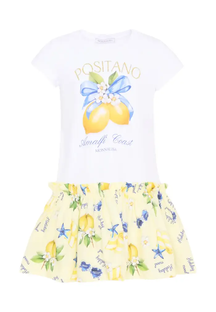 monnalisa Vestito Bambina 11G916RU_7201 MULTIPLE