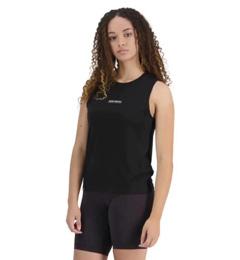 Mons Royale Icon Relaxed - maglietta tecnica senza maniche - donna Black