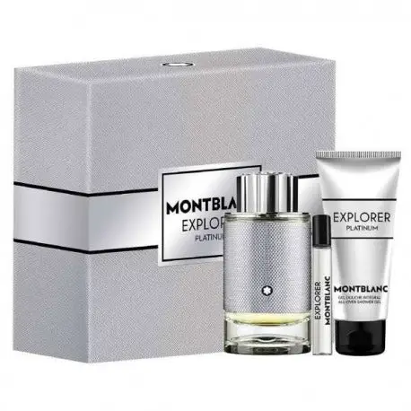 Mont Blanc Coffret Explorer Platinum Uomo Trio