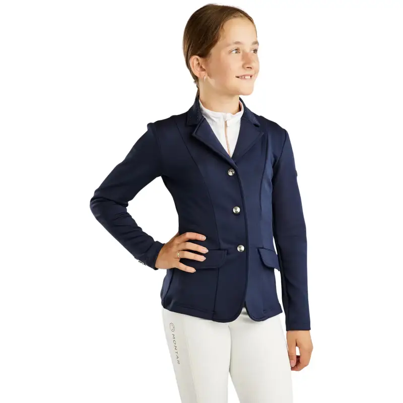 Montar Giacca da competizione da ragazza Bow Belt And Tone In Tone Crystals