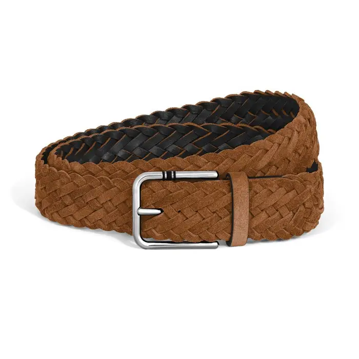 MONTBLANC Cintura In Suede Con Fibbia Quadrata Meisterstück