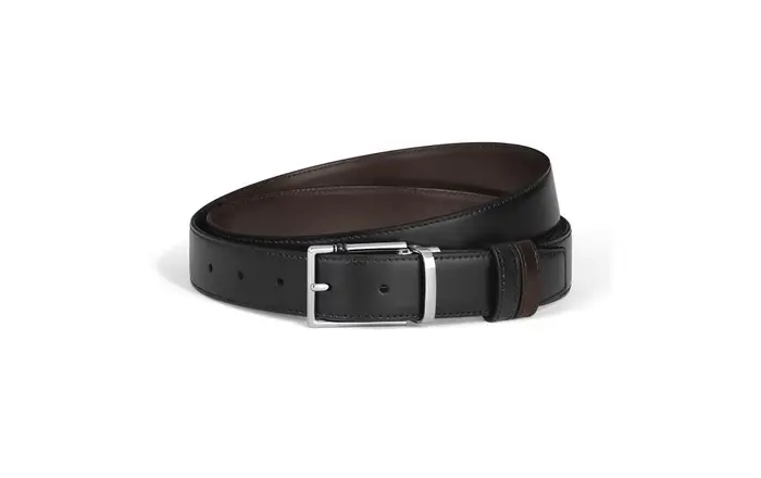 MONTBLANC Cintura Reversibile 30 Mm In Pelle Con Fibbia Rettangolare Meisterstück
