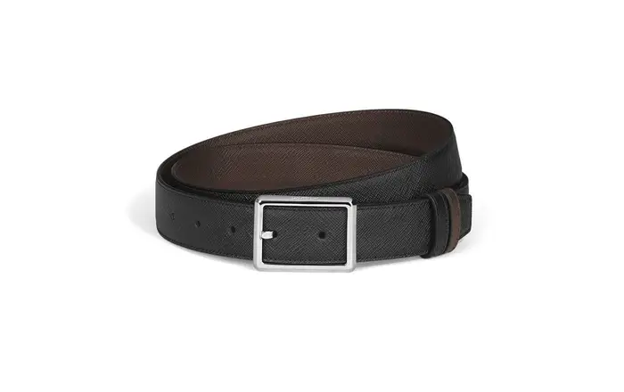 MONTBLANC Cintura Reversibile 30 Mm Rettangolare In Pelle Sartorial
