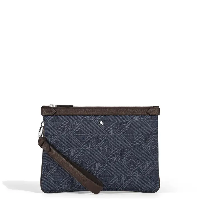 MONTBLANC Pochette In Denim Blu 4810