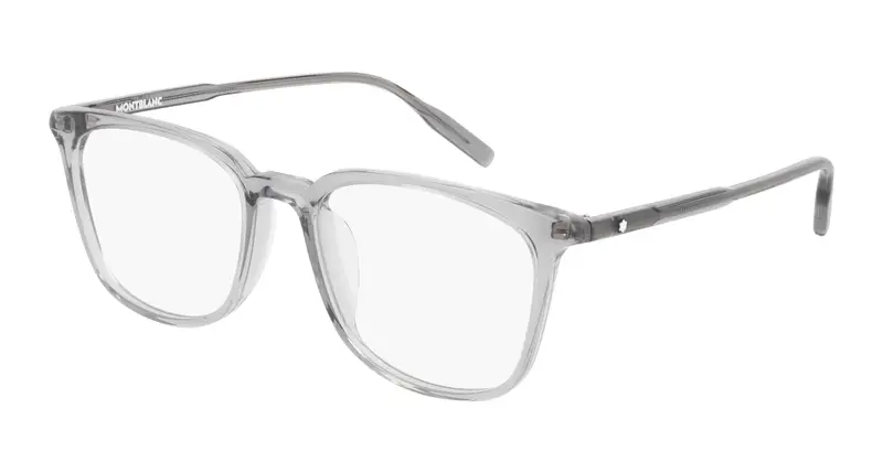 Montblanc Uomo MB0089OK 003 Montature da vista Acetato Grigio Squadrata