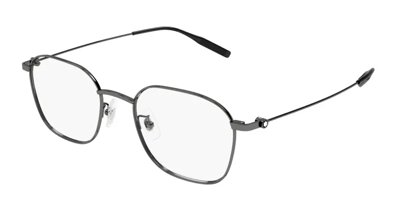 Montblanc Uomo MB0371OA 003 Montature da vista Titanio Rutenio Trasparente Squadrata