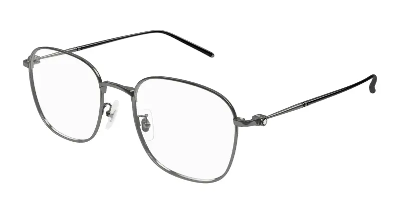 Montblanc Uomo MB0415OA 001 Montature da vista Titanio Rutenio Trasparente Squadrata