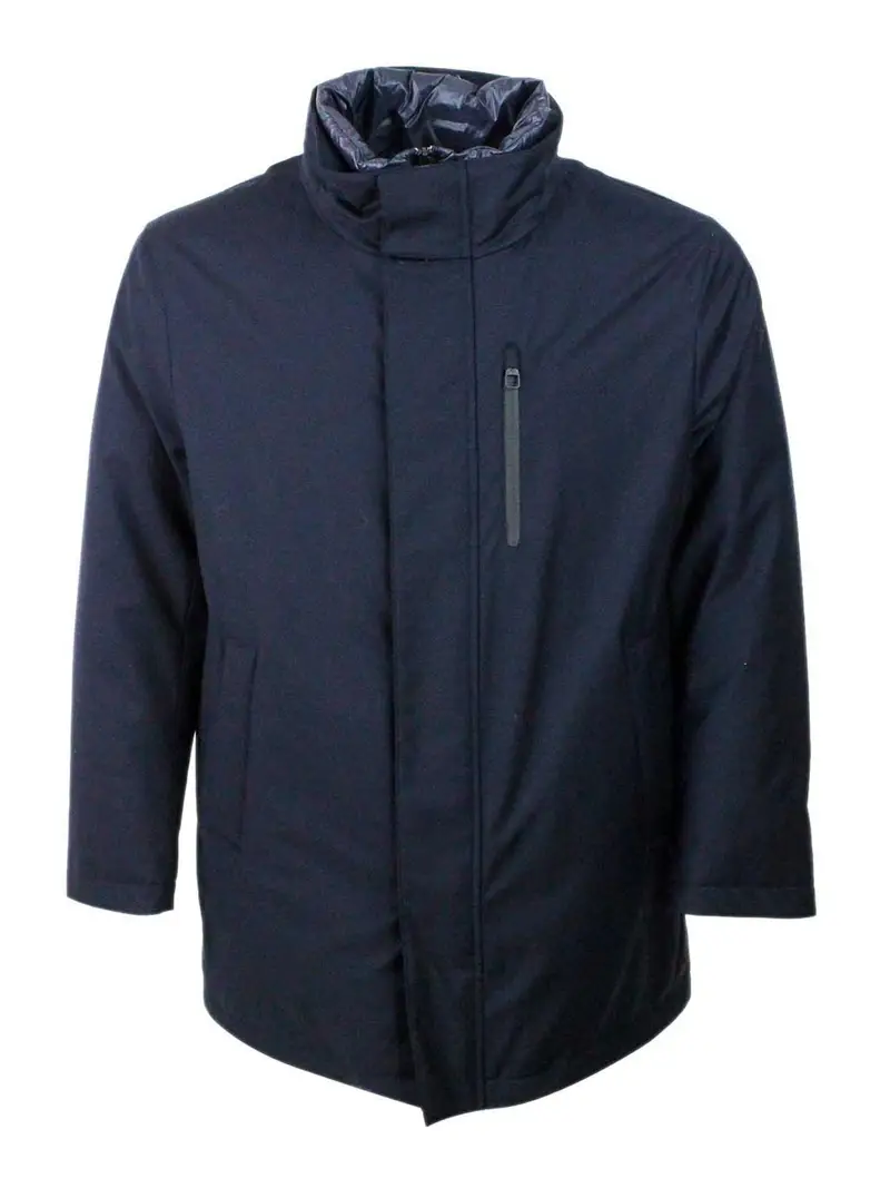 Montecore Cappotto in tessuto tecnico Blu scuro