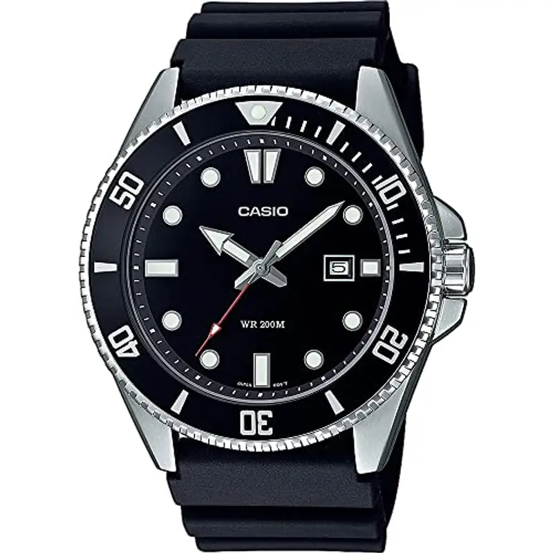 Casio Montre - - Collection Homme - Noir - Acier - Étanchéité 20 bars