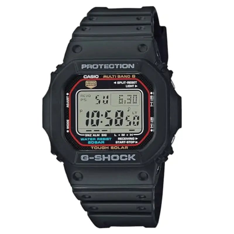 Casio Montre - - G-Shock The Origin - Fonction solaire - Résistante aux chocs - Homme Noir