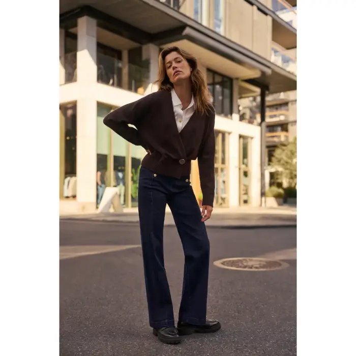 Moodo Maglione da donna Z-SW-4873 Marron