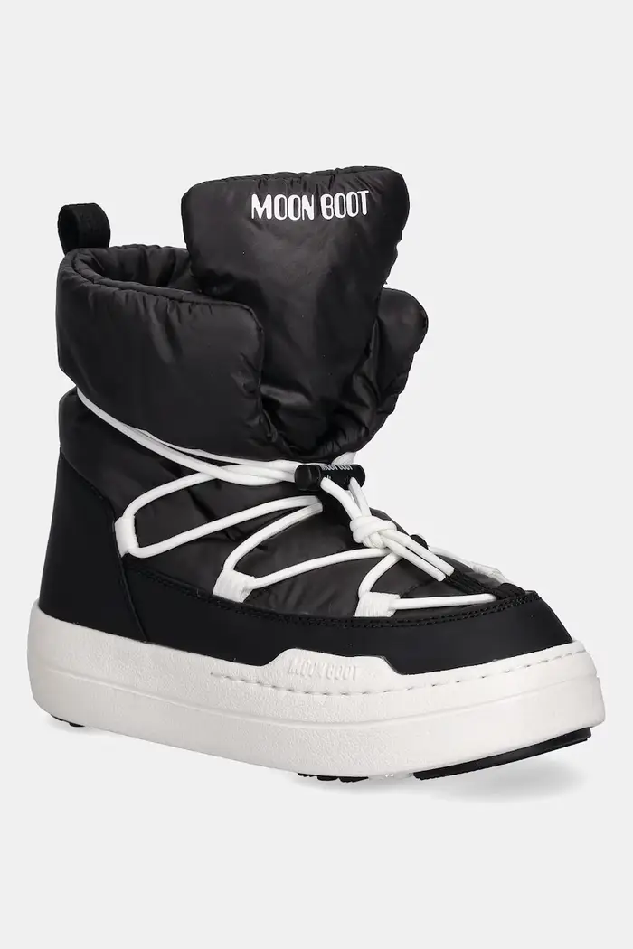 moon boot stivali da neve bambini MB JR PARK LACE MID Nero