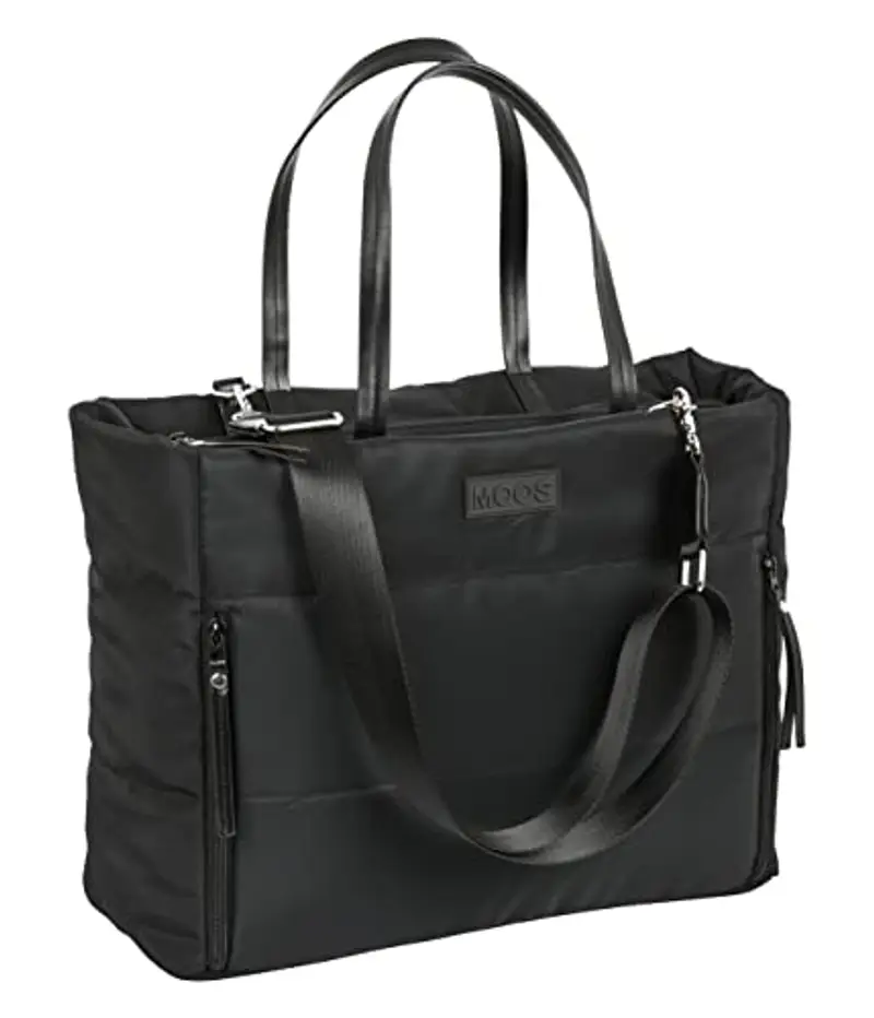 MOOS SAFTA-Borsa con Tasca per Laptop 14, 1' Capsula Imbottita Nera 54x31x17cm, Colore Mulicolor (642286293), Nero 54 x 31 x 17 cm