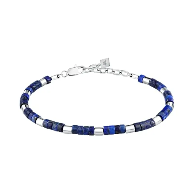 Morellato Bracciale Uomo in Acciaio, Lapislazzuli, Collezione Pietre - S1736