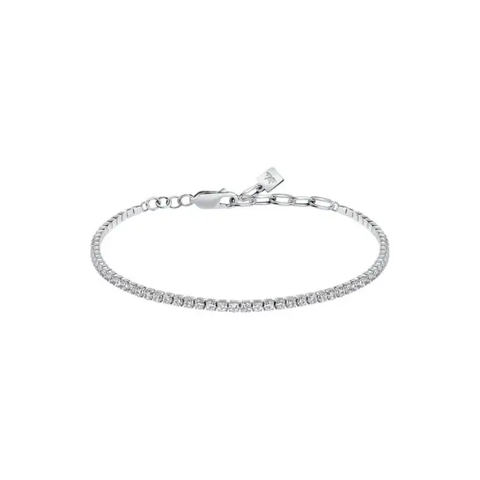 Bracciale Uomo Tennis In Argento Con Zirconi - Morellato