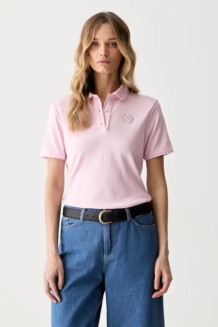 Morgan polo da donna DFESTON Rosa