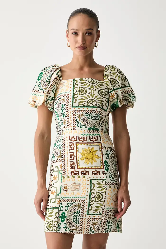 Morgan vestito con viscosa RBADI F Beige