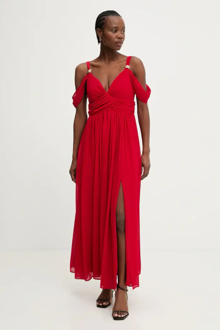 Morgan vestito svasato RVENICE Rosso