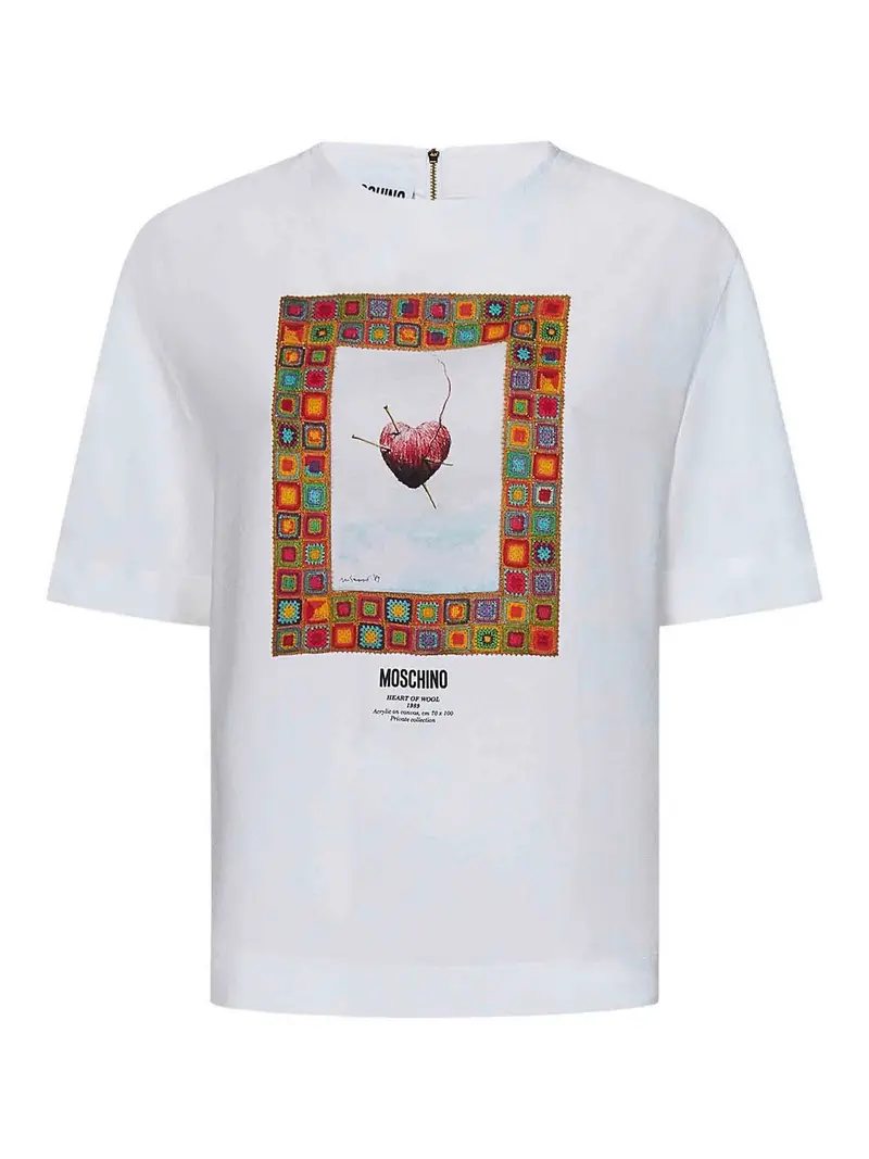 Moschino Blusa in raso Bianco