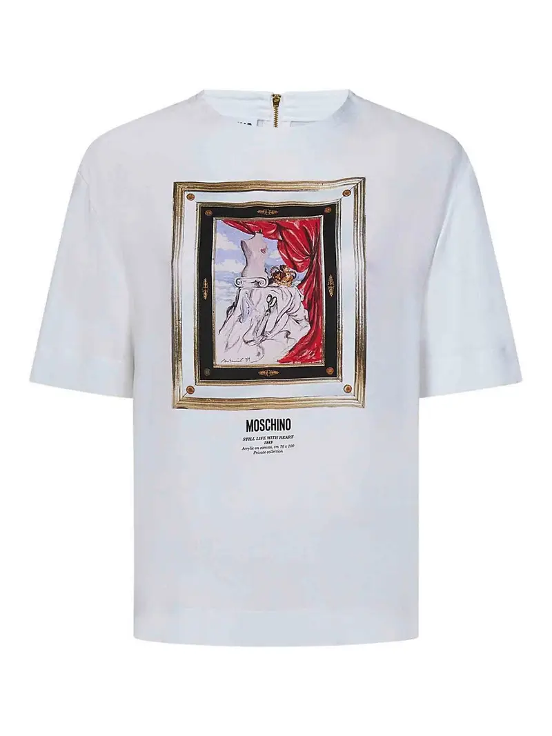 Moschino Blusa satinata Bianco